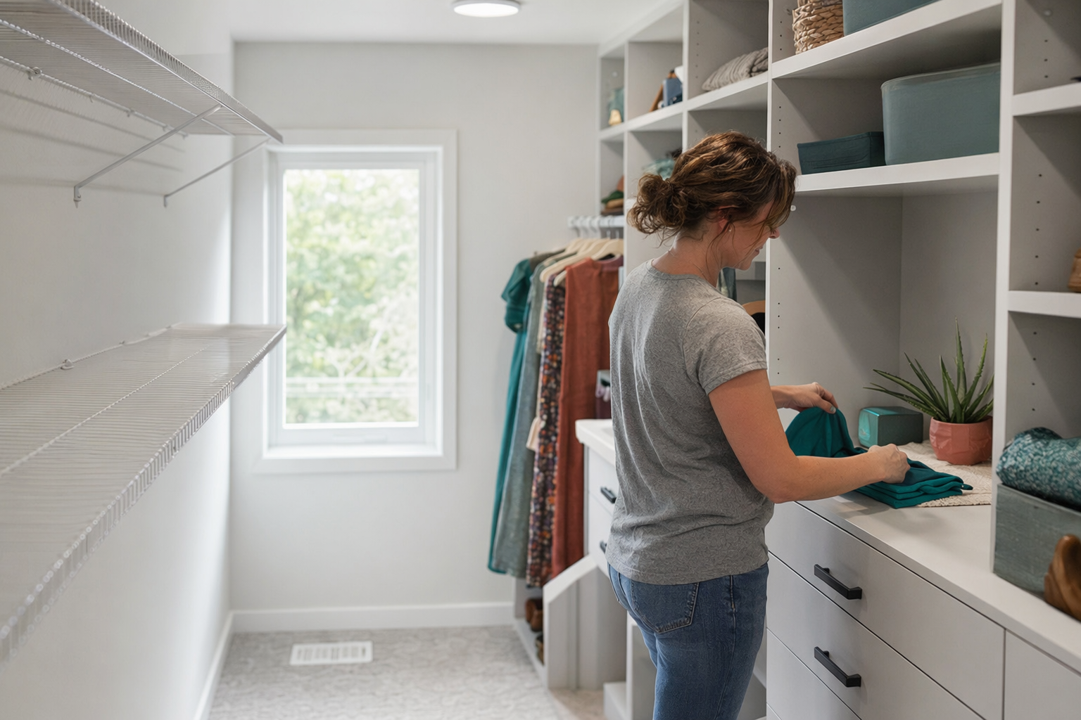 Wire and ventilated closet systems