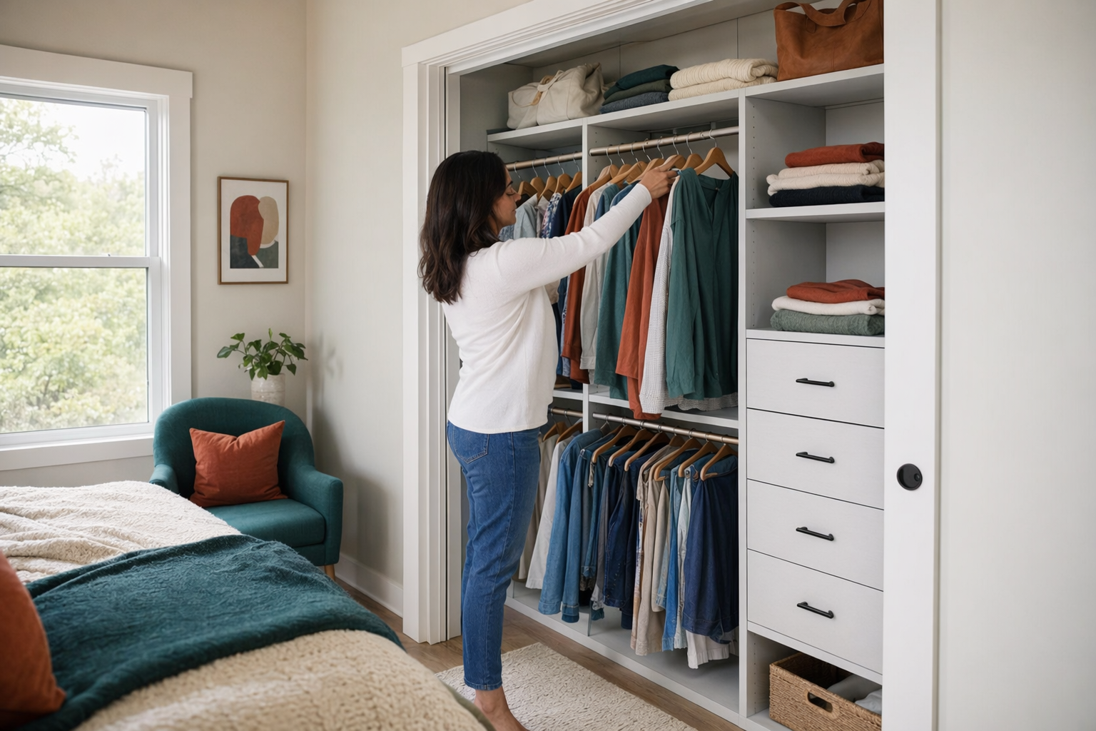 Reach-in closets — the right system for a standard closet